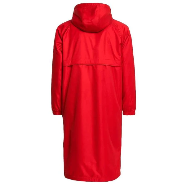 New York City Milly Alcock Red Hooded Coat