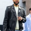 New York Runway Style Jayson Tatum Leather Jacket
