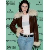 New York Film Festival 2025 Julia Fox Brown Fur Jacket