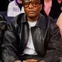 New York Knicks Wizkid Black Leather Jacket
