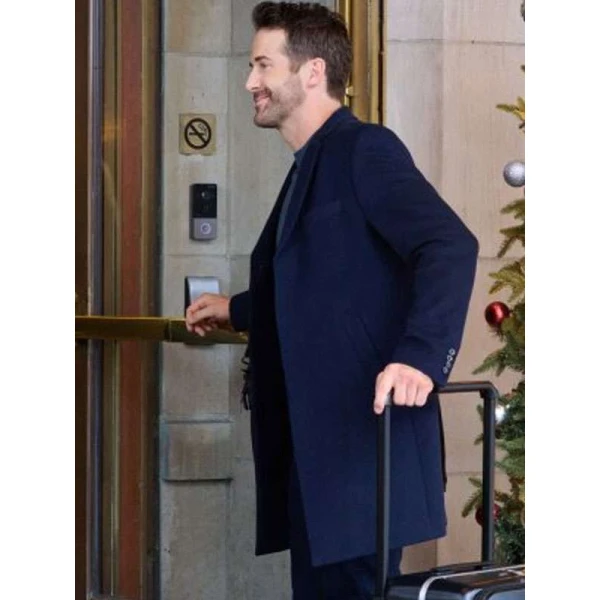 Niall Matter We Met in December Blue Wool Coat