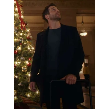 Niall Matter We Met in December Blue Wool Coat