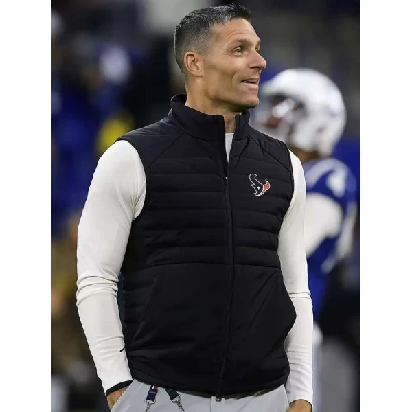 Nick Caserio Houston Texans Football Team Black Vest