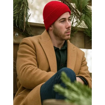 Nick Jonas A Very Jonas Christmas Movie Brown Coat