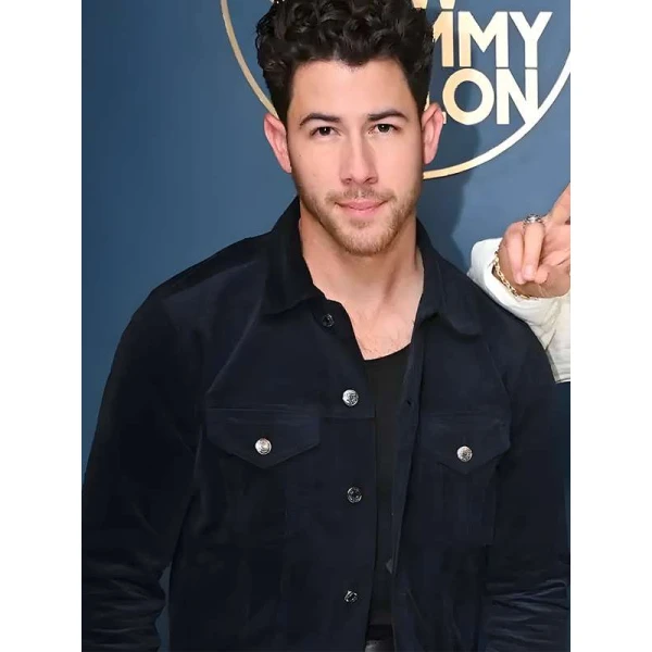 Nick Jonas The Tonight Show Suede Leather Jacket