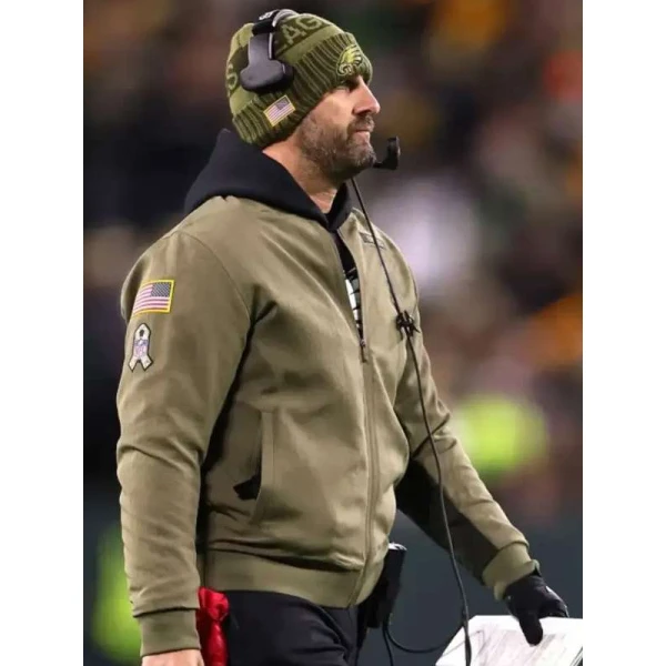 Nick Sirianni Eagles 2025 Salute To Service Bomber Jacket