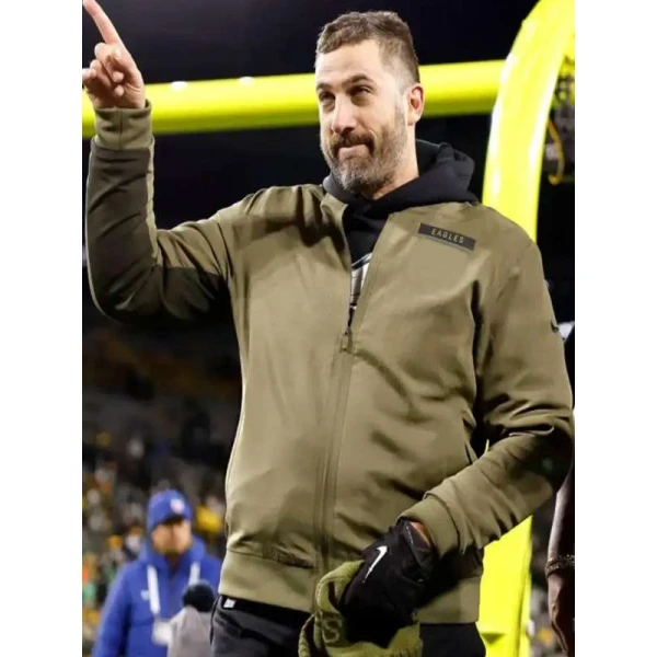 Nick Sirianni Eagles 2025 Salute To Service Bomber Jacket