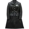 Nicôle Lecky Wild Cherry Black Leather Coat