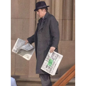 Nicolas Cage Spider Noir Wool Coat