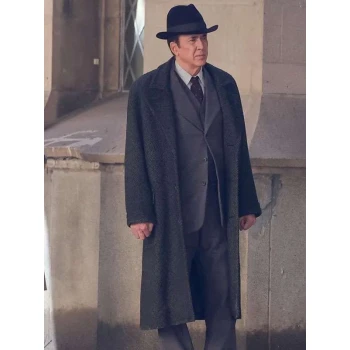Nicolas Cage Spider Noir Wool Coat