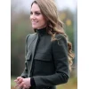 NIFRS College Kate Middleton Green Wool Coat