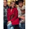 Nikki DeLoach A Grand Ole Opry Christmas Red Wool Coat
