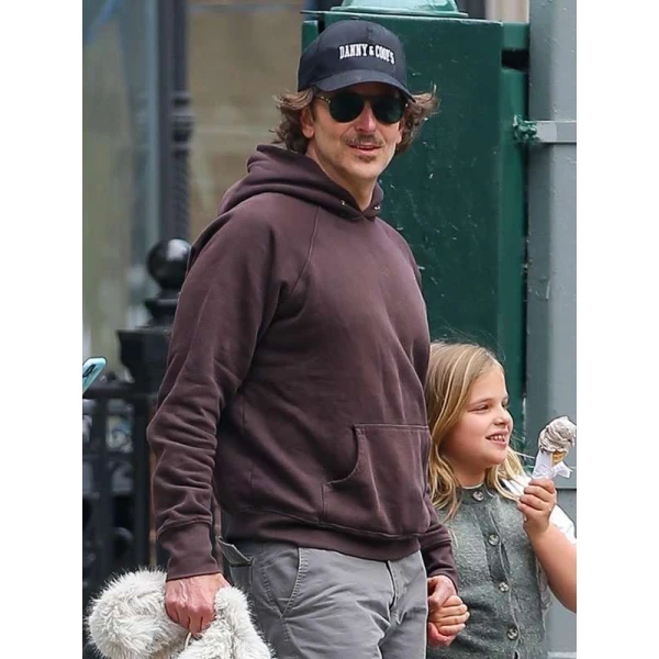 NYC 2025 Bradley Cooper Brown Hoodie