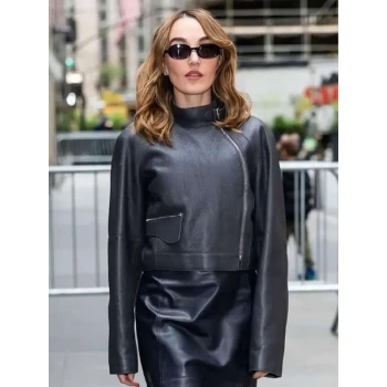 NYC 2025 Chloe Fineman Leather Jacket