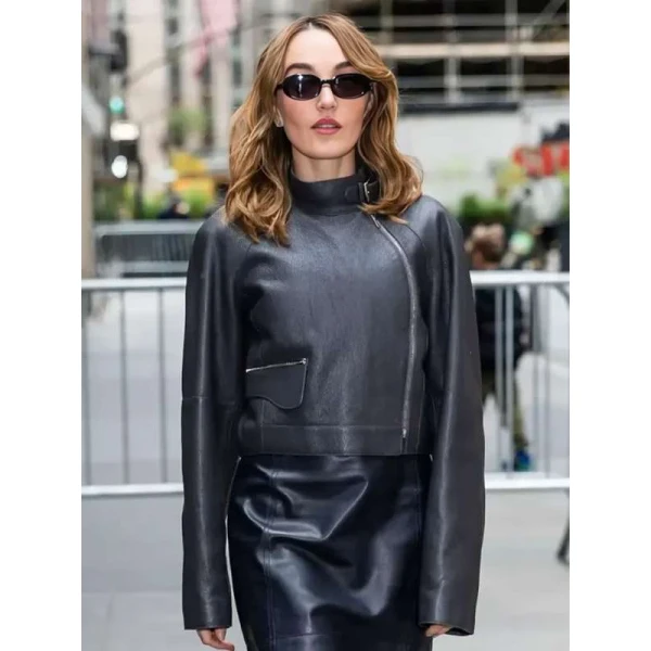 NYC 2025 Chloe Fineman Leather Jacket