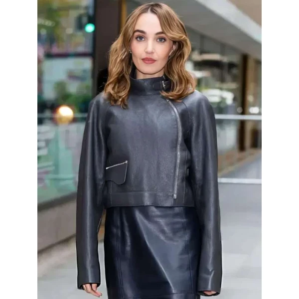 NYC 2025 Chloe Fineman Leather Jacket