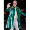 NYC 2025 Jeff Goldblum Green Leather Coat