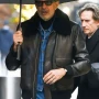 NYC 2025 Jeff Goldblum Shearling Leather Jacket