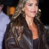 Jessica Alba Inspired Black Leather Jacket