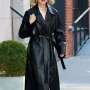 NYC 2025 Naomi Watts Black Leather Coat