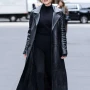 NYC 2025 Olivia Holt Black Leather Coat