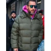 NYC Adam Sandler Puffer Hooded Jacket