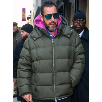 NYC Adam Sandler Puffer Hooded Jacket