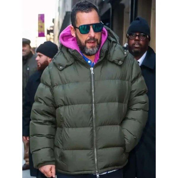 NYC Adam Sandler Puffer Hooded Jacket
