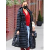 NYC Irina Shayk Black Hooded Coat