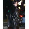 NYC Julia Fox Black Leather Coat