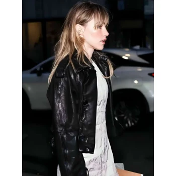 NYC Suki Waterhouse Leather Jacket