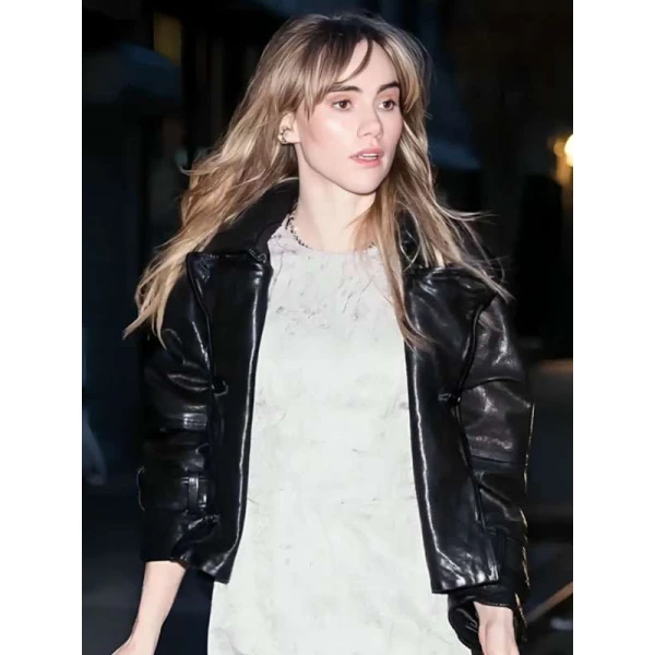 NYC Suki Waterhouse Leather Jacket