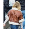 NYC Sydney Sweeney Shearling Leather Jacket