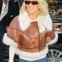 NYC Sydney Sweeney Shearling Leather Jacket