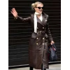NYC Witney Carso Brown Leather Coat