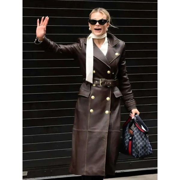 NYC Witney Carso Brown Leather Coat
