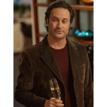 Oliver Hudson A Merry Little Ex-Mas Brown Blazer