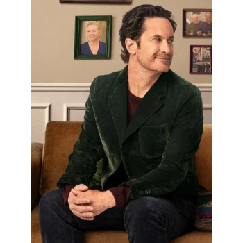 Oliver Hudson Movie A Merry Little Ex-Mas 2025 Green Blazer