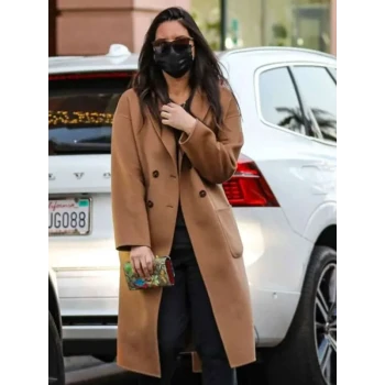 Olivia Munn Brown Trench Coat