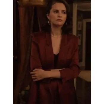 Only Murders in the Building S05 Selena Gomez Maroon Blazer