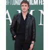 Paul Mescal Hamnet Black Leather Jacket