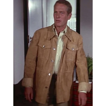 Paul Newman The Towering Inferno Brown Suede Jacket