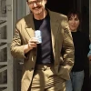 Pedro Pascal Elegant Brown Tailored Suit