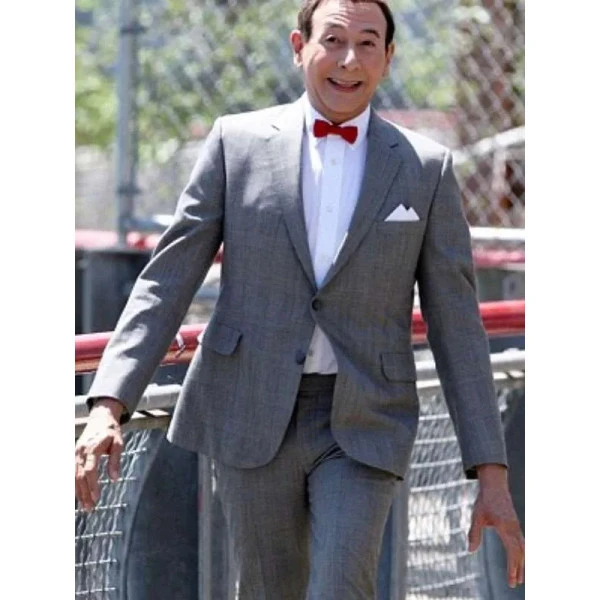 Pee Wee Classic Retro Grey Formal Two-Piece Suit