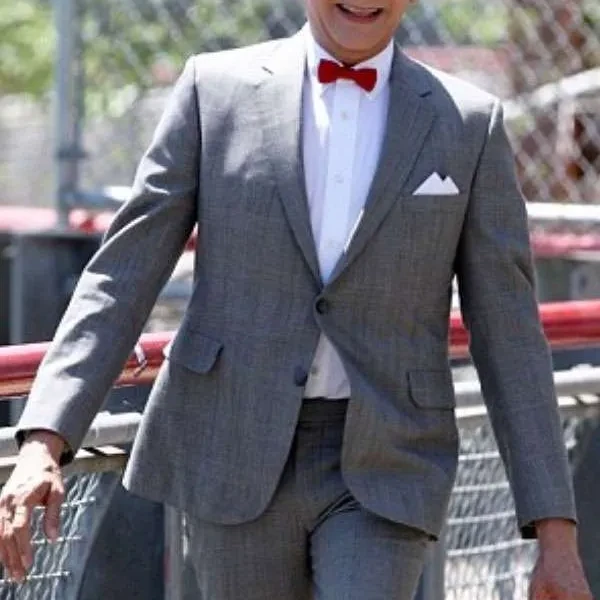 Pee Wee Classic Retro Grey Formal Two-Piece Suit Pee Wee Classic Retro Grey Formal Two-Piece Suit