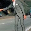 Pee Wee Classic Retro Grey Formal Two-Piece Suit
