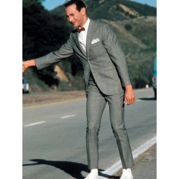 Pee Wee Classic Retro Grey Formal Two-Piece Suit