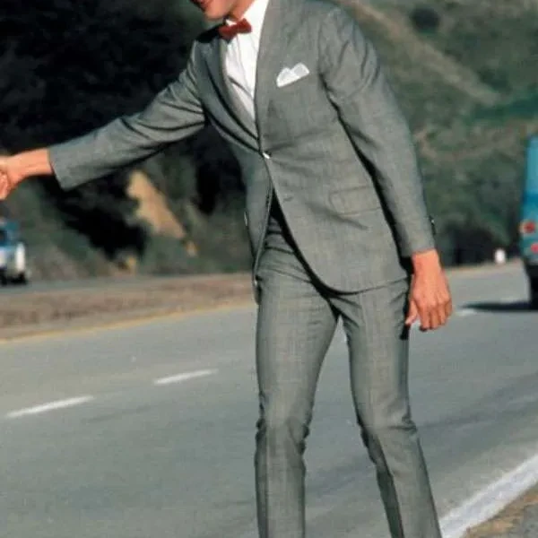 Pee Wee Classic Retro Grey Formal Two-Piece Suit Pee Wee Classic Retro Grey Formal Two-Piece Suit