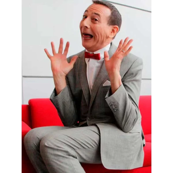 Pee Wee Classic Retro Grey Formal Two-Piece Suit