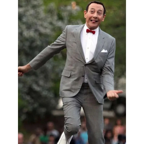 Pee Wee Classic Retro Grey Formal Two-Piece Suit